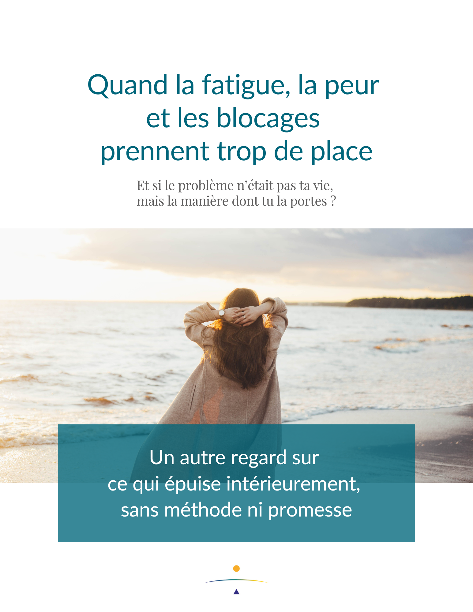 Femme sereine bord de mer